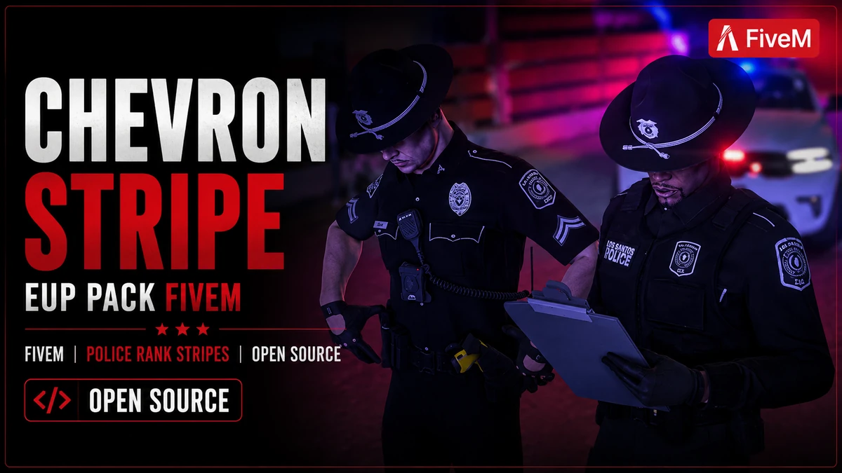 Chevron Stripe EUP Pack FiveM | Police Rank Stripes | Open Source